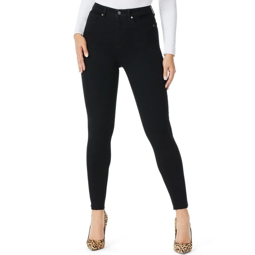 Sofia Vergara Rosa Curvy Black Denim Ankle Jeans New